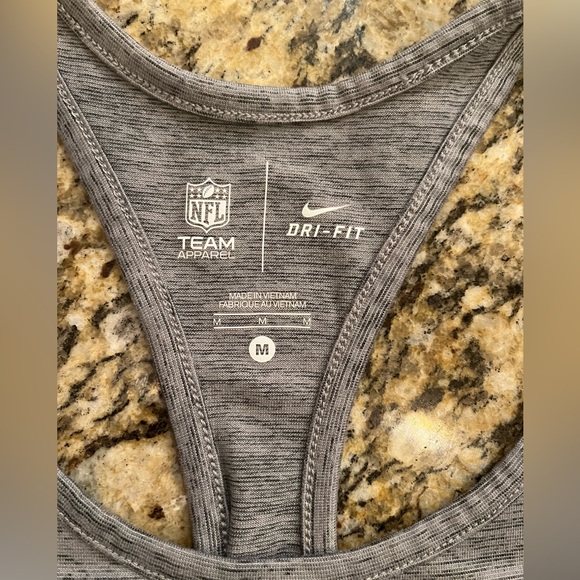 Nike Team Apparel Heathered Charcoal Seattle Seahawks Touch Performance Tank Top - Picture 5 of 6